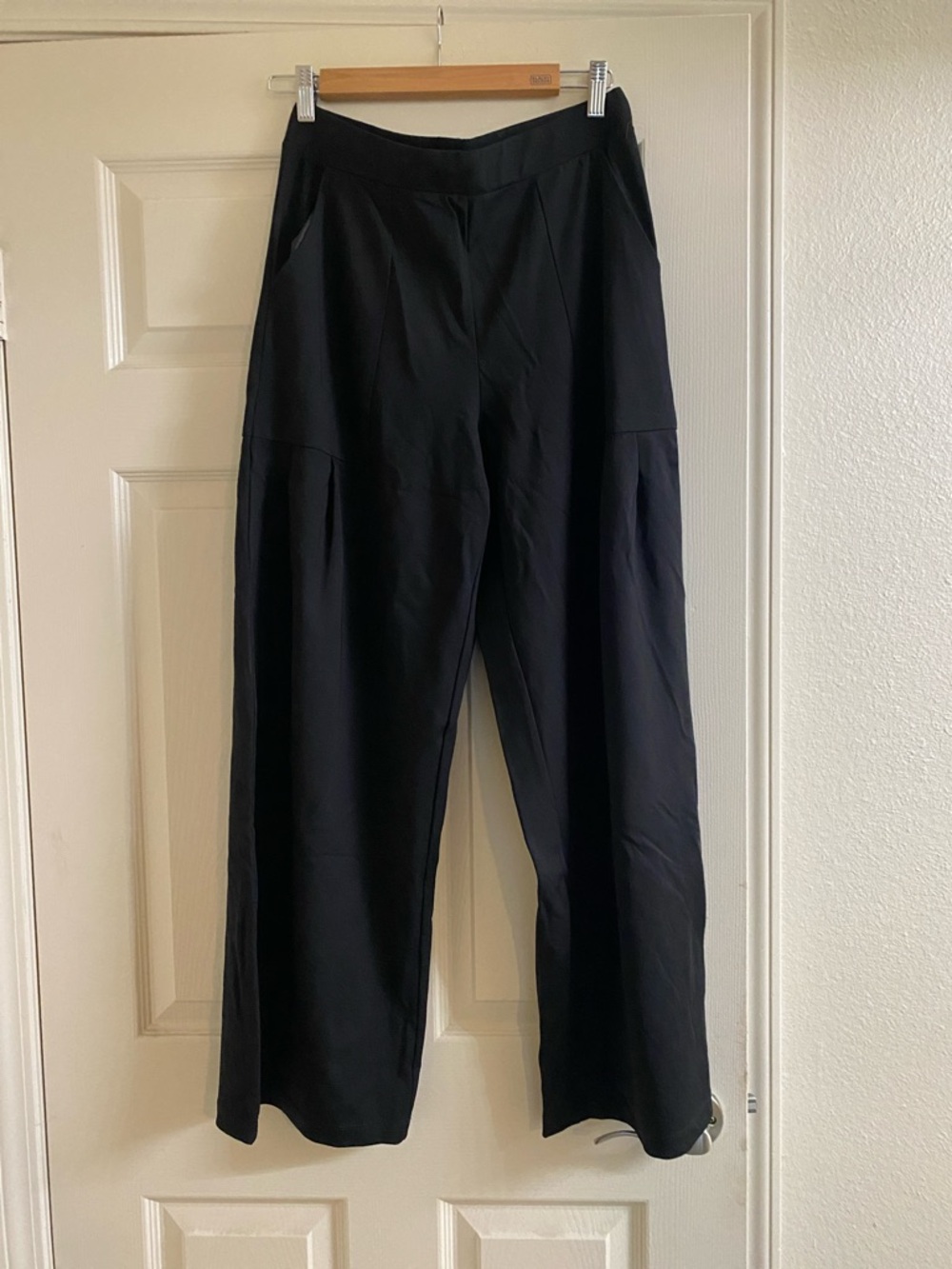 CLARA SUNWOO Black Wide-Leg High-Rise Trousers